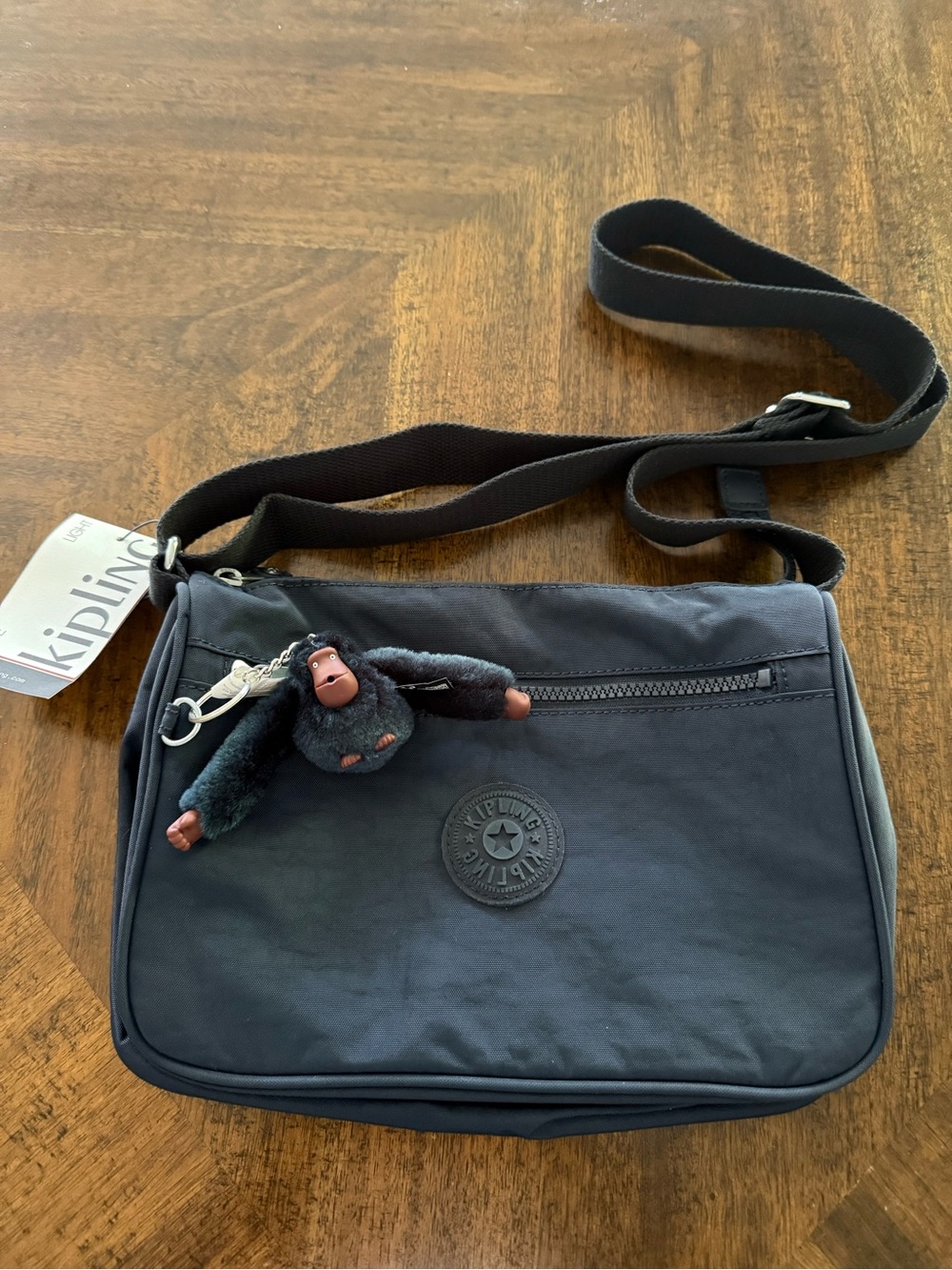 NWT Kipling Callie Crossbody Bag True Blue Tonal Lightweight Travel Purse